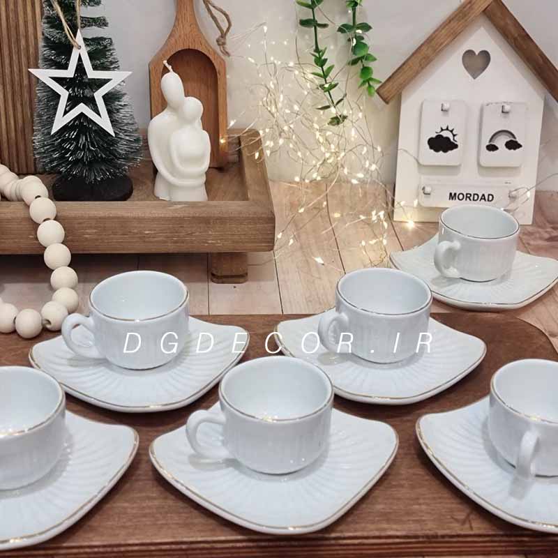 ست قهوه خوری 6 عددی.psd 1 4 پک 6 عددی قهوه خوری سفید - تصویر 1
