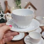 پک 6 عددی چای خوری سفید