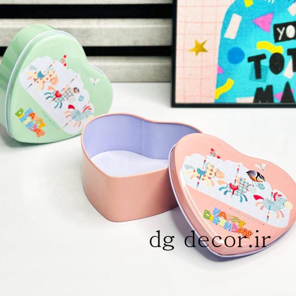 باکس فلزی قلبی طرح اسب تکشاخ