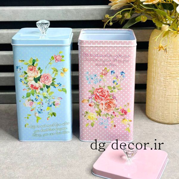 باکس فلزی گلدار الماسی بزرگ وارداتی