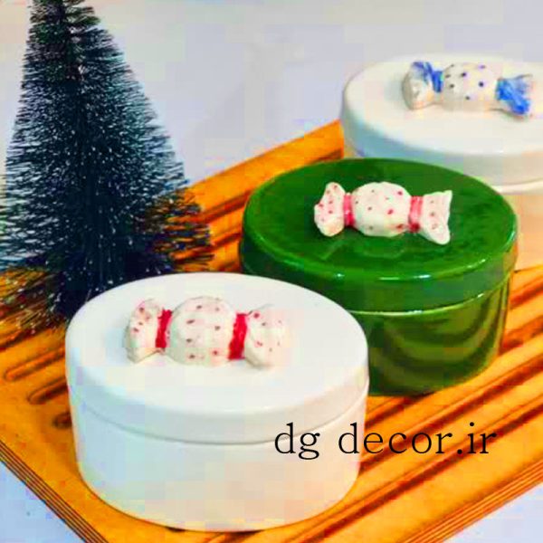 جاشکلاتی و قندان کریسمسی طرح شکلات1