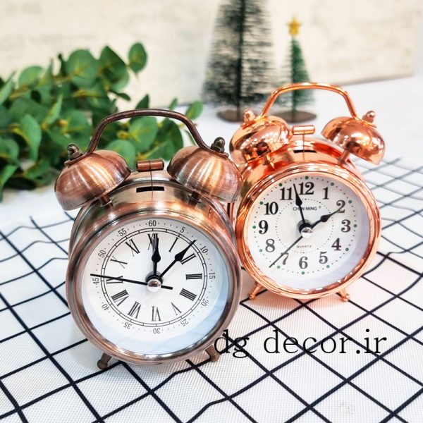 ساعت رومیزی زنگ دار و چراغدار وارداتی کوچک