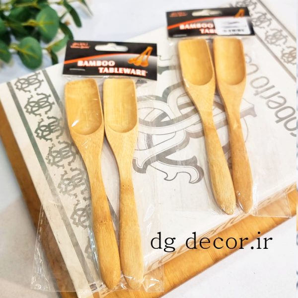 ملاقه دوتایی چوبی بامبو وارداتی