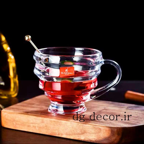 فنجان چای خوری کریستالی شش عددی وارداتی